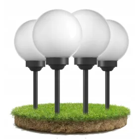    Smartled napelemes süllyesztett lámpa, fekete, 37,5 cm, 4 db.