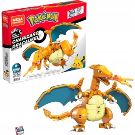    MEGA BLOKKOK BLOKKOK POKEMON CHARIZARD FIRE BATTLE MOZGATÓ ÁBRA 222 EL.