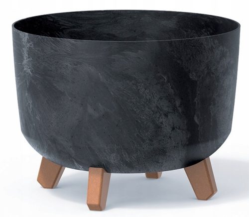  Prosperplast virágcserép 29 cm x 29 x 22 cm átmérő 29 cm műanyag szürke és ezüst árnyalatok