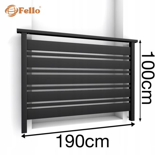  GARDENTOP KÜLSŐ LÉPCSŐ SZÉLES 80cm H=88 cm SÖTÉTBARNA PROVA