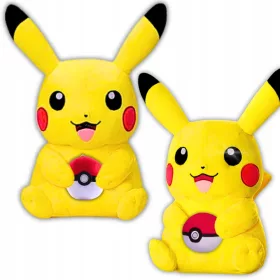    PIKACHU MASCOT NAGY PUHA POKEMON PLÜS 40cm + POKEBALL ÖLZÉS