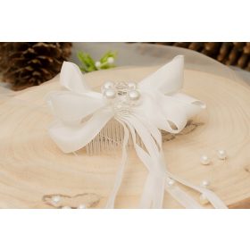    Hajfésű, áldozási fejdísz, masni, gyöngyök, gyöngyök, esküvő, úrvacsora