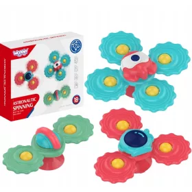    SPINNER FIDGET UFO SPINER ÉRZÉKELŐ ANTISTRESS SZÍVÓCSÉR 3 az 1-ben WOOPIE
