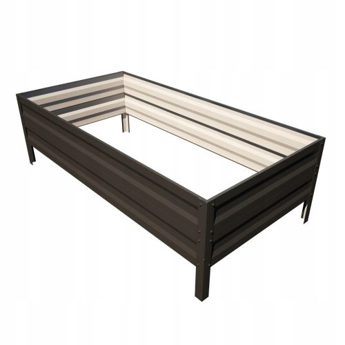  Botanikus virágcserép 200 cm x 100 x 40 cm, antracit horganyzott