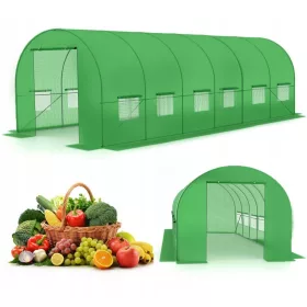  NAGY Fólia kerti fólialagúthoz XXL UV 3x6x2m 12 ablak