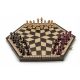  Sakkkészlet három játékos számára, nagy barna/3 sakkkészlet, nagy Żurek Chess