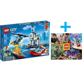   LEGO City 60308 Tengerparti Rendőrségi és Őrségi akció + LEGO KATALÓGUS 2024 ÚJ