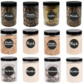  Tégelyes tartály 1L 1000ml tésztapehelyhez 12 db