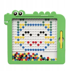   Dino Board – mágneses tábla Montessori MagPad mozaiklemezekkel