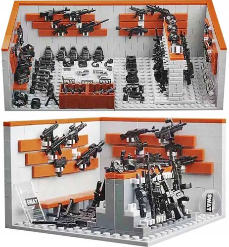  FEGYVERKÉSZLET BLISTER WEAPON DL FIGURES BLOCK MIITARY