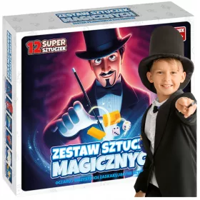    Little MAGIC, varázstrükkök készlete, 12 kellék GYERMEKEKNEK, illúziók tanulása