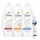  DOVE MIX illatos tusfürdő 3x 250 ml + INGYENES LOTION