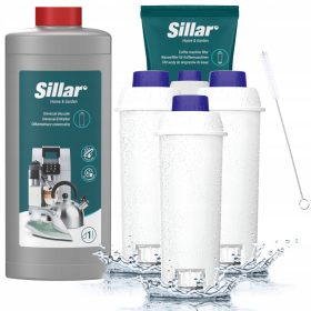    Univerzális vízkőoldó Sillar 1 l-es kávéfőzőhöz + 2 egyéb termékhez