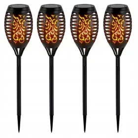 SuperLED napelemes lámpa, fekete, 78 cm, 4 db.