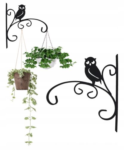  HOOK Fém virágcserép akasztó OWL