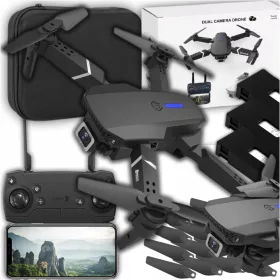    DRONE E95 Pro 1080P KAMERÁK AKADÁLYKERÜLÉS 3xBAKU WIFI csuklós JÁTÉK 350m + 21 egyéb termék