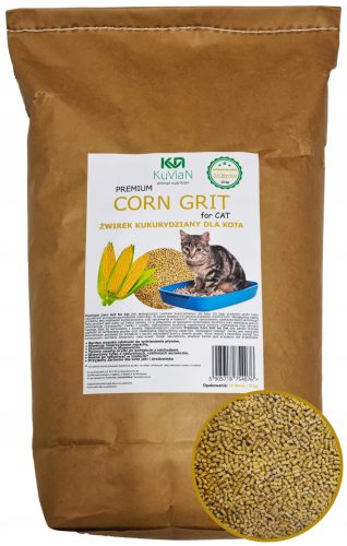  Kukoricaalom macskáknak TERMÉSZETES pellet granulátum 16 literes XXL CSOMAG