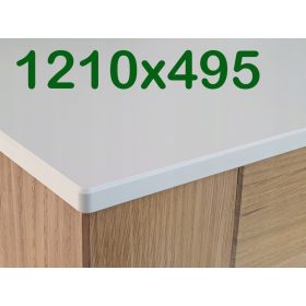    Fürdőszoba munkalap 121cm vízálló fehér 8685 SU kompakt HPL 12mm