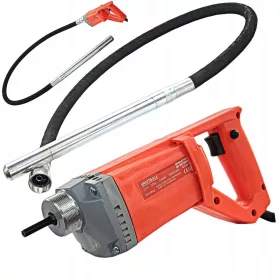   Kraft&Dele betonvibrátor 1400 W 18000 ford./perc + BETONPOKER KD10842 REZGÉSHOZ 38mm 2M