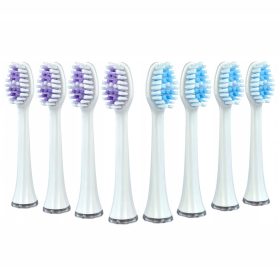    8x fejek TESSA SONIC és TEESA SONIC PRO cserehegyekhez fehér TSA8012