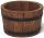  Drewdon virágcserép 28 cm x 28 x 17 cm átmérőjű 28 cm fa árnyalatú barna és bézs