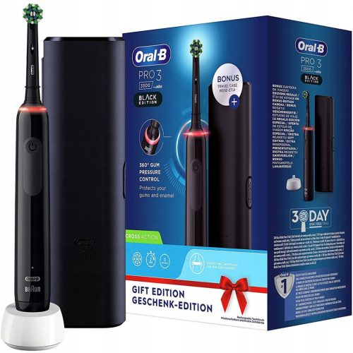  ORAL-B PRO 3 3500 Elektromos fogkefe, fekete