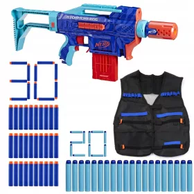    NERF ELITE 2.0 STORMCHARGE WILD EDITION SZETT + VEST + 30 ARTS