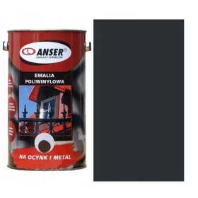   TETŐFESTÉK, horganyzott, alumínium, LEMEZ, antracitszürke, RAL 7016, félmatt, 5 L