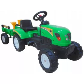    Bobo-San traktor pedálos pótkocsival 42 cm x 133 cm 2 év +
