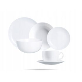    Vacsora és kávé felszolgálás 31 db fehér DIWALI LUMINARC