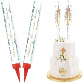    ÁLDOZÁSI TORTASZÖKŐKÚT Verseny első szentáldozás Levelek 18cm 2 db.