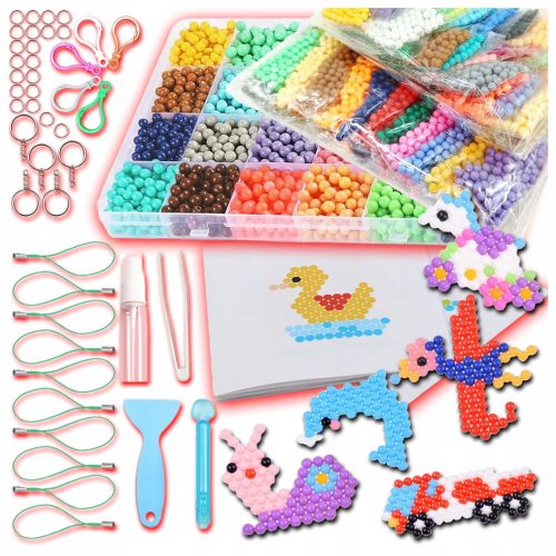  VÍZGYÖNGY MEGA SZETT XXXL 10000 DB DIY MAGIC GYÖNGY SZÍNES AJÁNDÉK HQ
