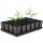  24× DonKwiat virágcserép 9 cm x 9 x 14 cm átmérője 9 cm műanyag fekete + GardenPlus virágcserép állvány + 60 cm műanyag