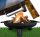  NAGY KERTI TÜZGADÓ Ø80 CM GRILLTÁL LEGVASTAGABB XXL LAP + INGYENES!