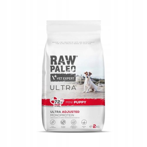  RAW PALEO ULTRA BEEF PUPPY MINI 2kg - szárazeledel kistestű kölyökkutyáknak