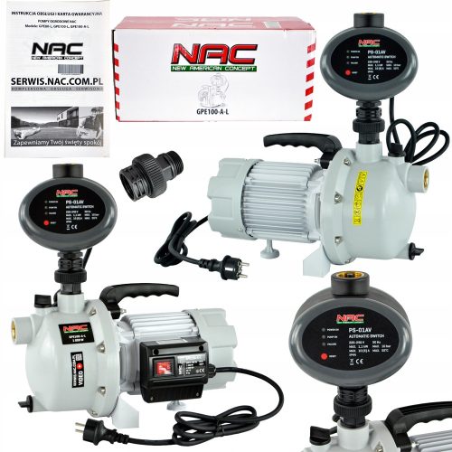  Felületi szivattyú NAC 1000 W 4500 l/h