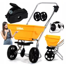    LIDER LUX-XXL kézi vetőgép SÓHOMOKHOZ + INGYENES 14 l 350 cm