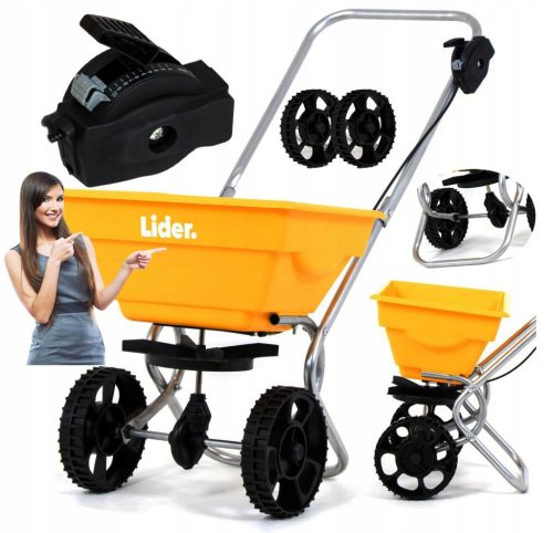  Kézi vetőgép LIDER LUX-XXL SÓHOMOKHOZ + 14 l 350 cm