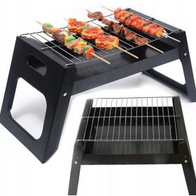    ÖSSZEHAJTHATÓ GRILL KEMPING HORDOZHATÓ KERTI SZÉN BBQ ACÉL