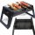  ÖSSZEHAJTHATÓ GRILL KEMPING HORDOZHATÓ KERTI SZÉN BBQ ACÉL