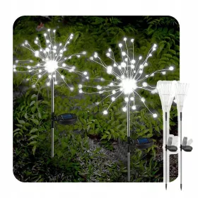    SOLAR LED LÁMPA LAKÓ FÁ ANDELAND TŰZIJÁTÉK FEHÉR 150LED 2 DB
