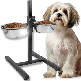    Két felfüggesztett fémtál készlet Lupipets ezüst 1,8 l