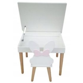  Nyitható asztal tárolóval + gyerekszék