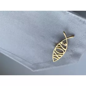    Divatos, fenomenális EXC mandzsettagombok Fish Sign Symbol Aranyozott hal