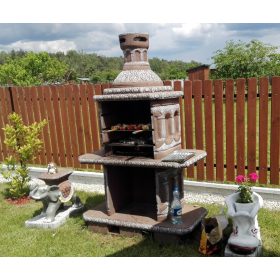  Beton kerti grill megerősített palota kandalló 2 tetejű