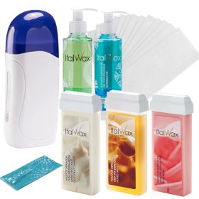    ItalWax szőrtelenítő készlet HEATER 3x viasztekercs 100ml + STRIPES