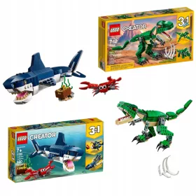    LEGO Creator 3 az 1-ben 31058 Mighty Dinosaurs + LEGO Creator 3 az 1-ben 31088 tengeri lény