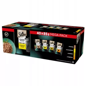    Sheba Delicacy Baromfi ízek 40x85g Nedves macskaeledel zselében