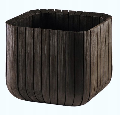  Keter virágcserép 39,5 cm x 39,5 x 39,5 cm műanyag barna és bézs árnyalatú