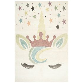  120x170 cm PUHA UNICORN SZŐNYEG RÓZSASZÍN KRÉM